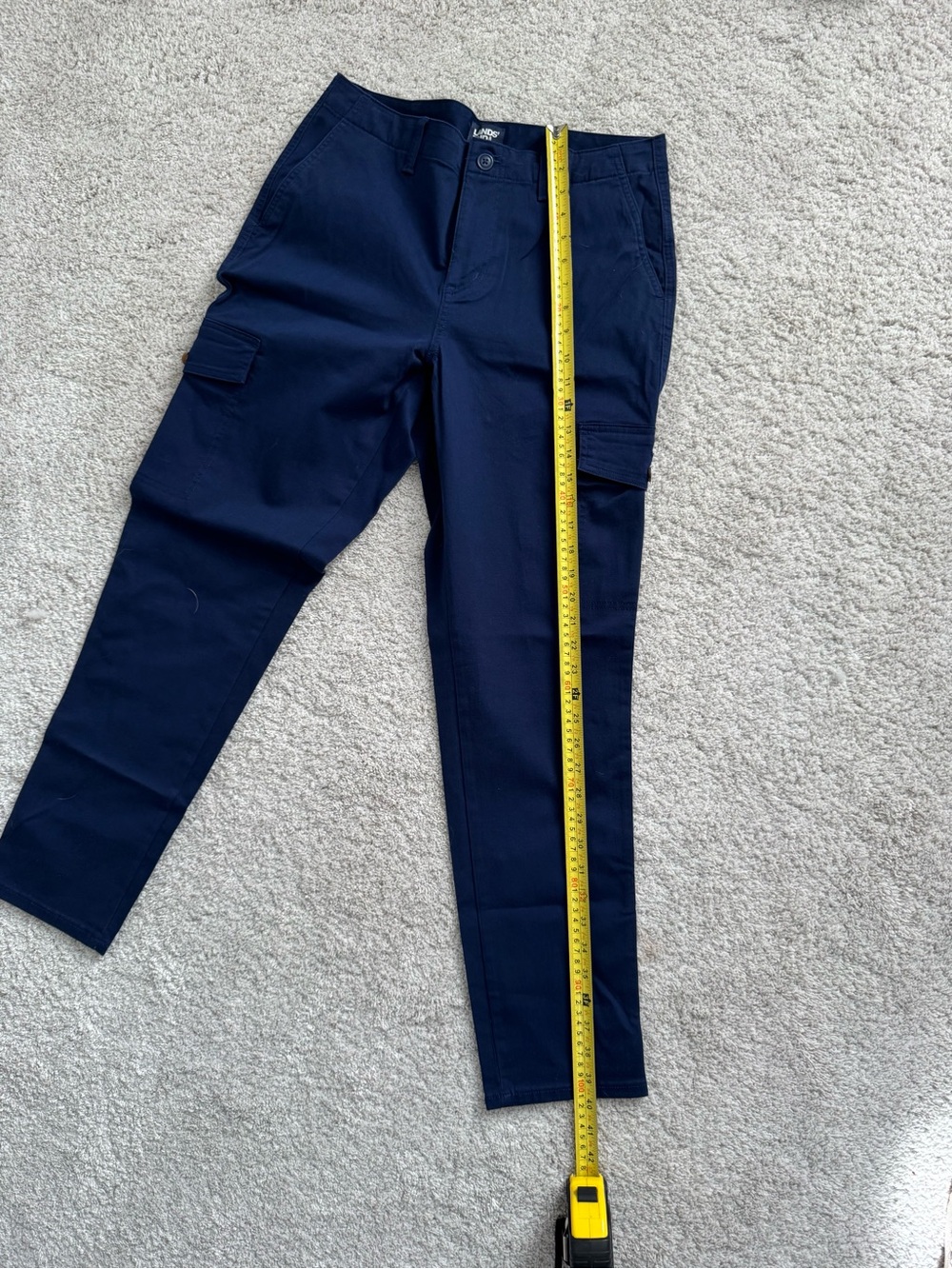 Lands' End NWOT Dark Blue Cargo Pants Size 10 - Picture 10 of 11
